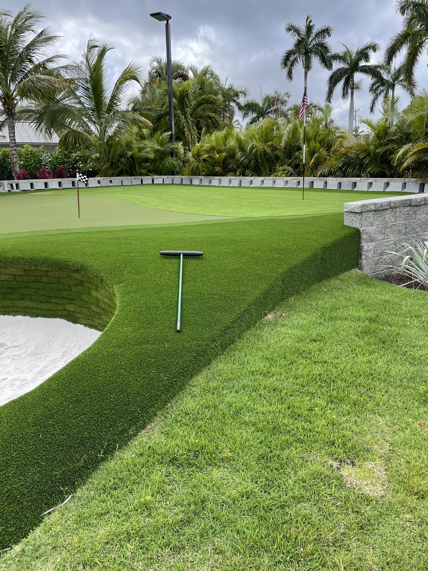 Residential turf installation